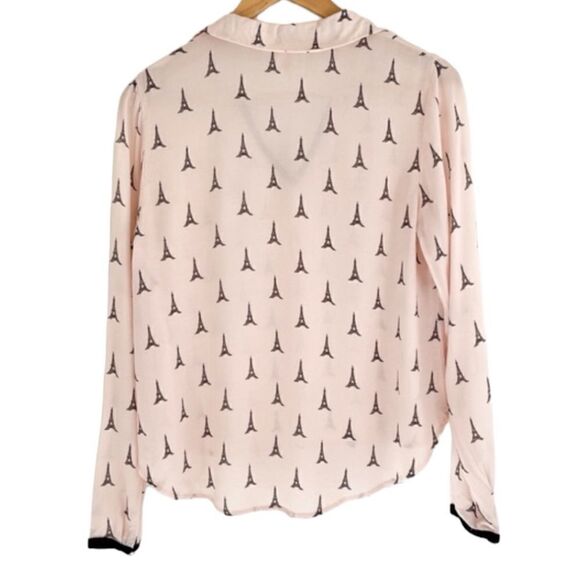Forever 21 Light Pink Eiffel Tower Top Size Medium - Picture 2 of 5